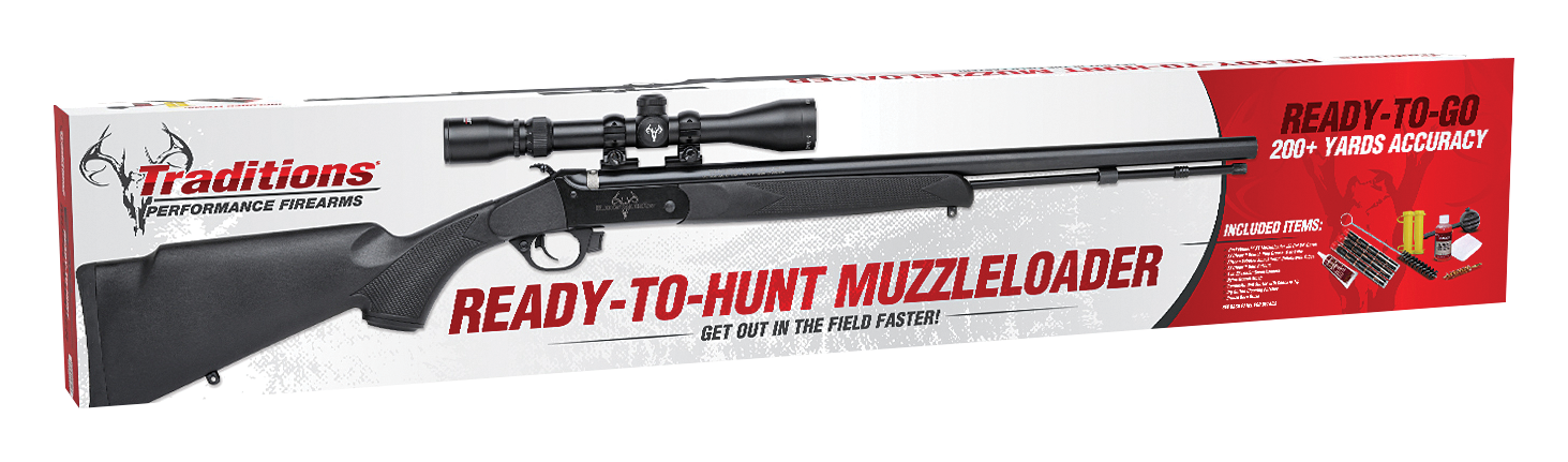 Traditions Buckstalker XT .50 Caliber Redi-Pak with 3-9x40 Scope ...